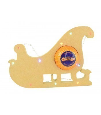 18mm Freestanding Christmas Sleigh Terry's Chocolate Orange Holder with LED Lights